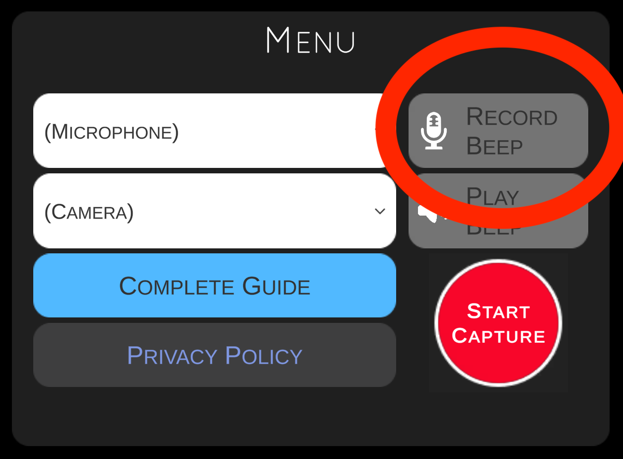 Recording Beep Image